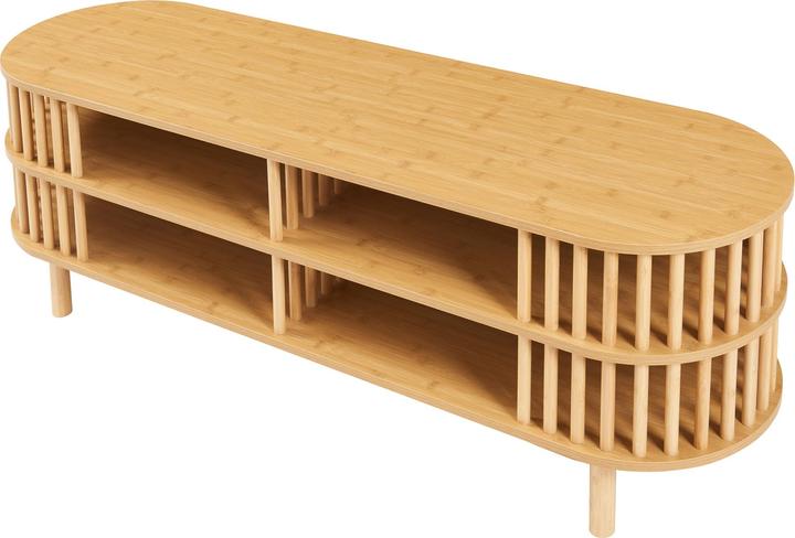 Immagine prodotto En.Casa Fernsehtisch Jarvenpaa 140x40x50 cm Bambus (140 x 40 x 50 cm)