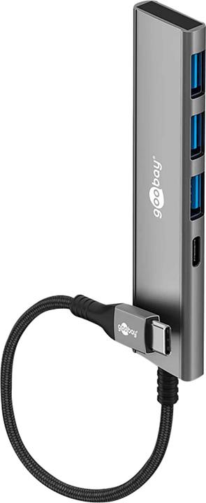 Productafbeelding Goobay Slim 4-Port USB-Hub, USB-C auf USB-C/USB-A, 5 Gbit/s (USB-C, 4 ports)