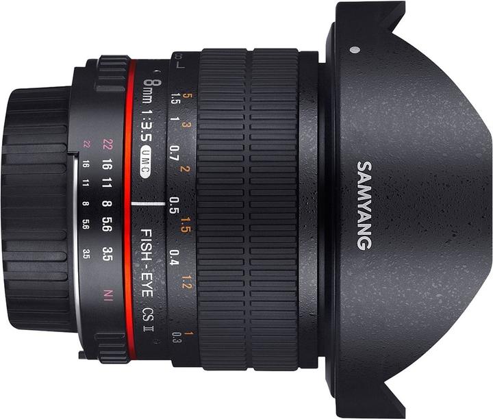 Produktbild Samyang 8mm f/3.5 Asph IF MC Fisheye CSII DH - Sony E (Sony E, APS-C / DX)