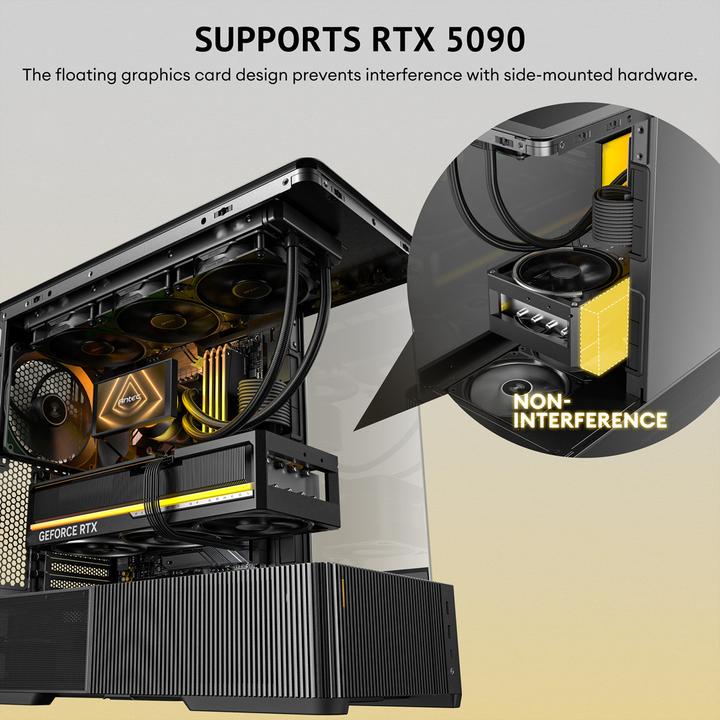 Actual product image Antec C6 Curve Air Mid-Tower ATX Case (ATX, ITX, mATX)