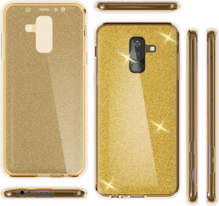 Actual product image Nalia Glitter cell phone case 360 degrees (Samsung Galaxy A6+)