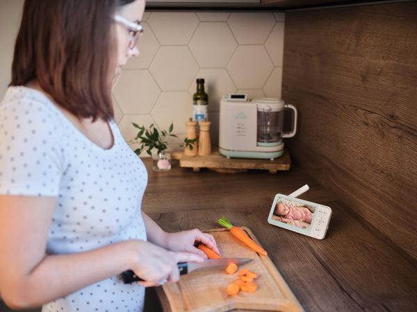 Immagine prodotto ETA | Baby Monitor | 530690000 MIMI | Telecamera flessibile | Bianco/verde (Video e audio, 50 m)