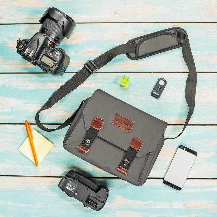 Produktbild mantona Kameratasche Milano piccolo (Kamera Schultertasche)