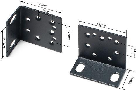 Productafbeelding TP-Link RACKMOUNT KIT-13 - RackMount Kit-13 - Beugelset voor rekbevestiging, 13".