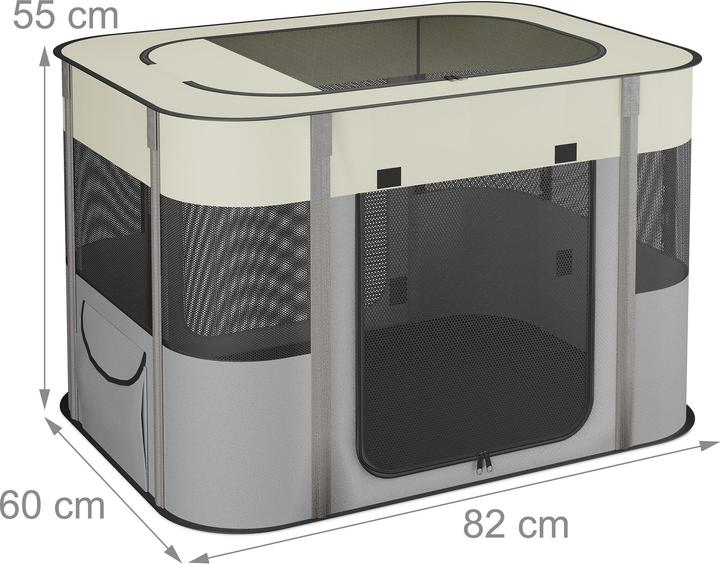 Image du produit Relaxdays Welpenauslauf faltbar drinnen & drauÃŸen (Chenil pour chiens, Tente pour chiens)