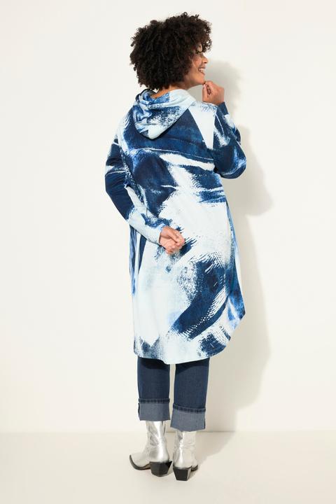 Image du produit Angel of Style Hoodie, Jeans-Druck, Kapuze, gerundeter Saum (44, 46)