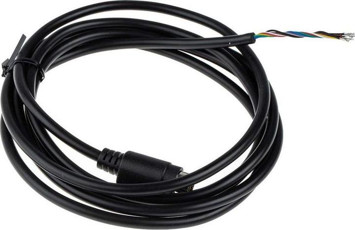 Produktbild RS PRO DIN Videokabel, 9-polig, Mini-DIN offenes Ende, Stecker Schwarz, L. 2m (2 m, Mini DIN)