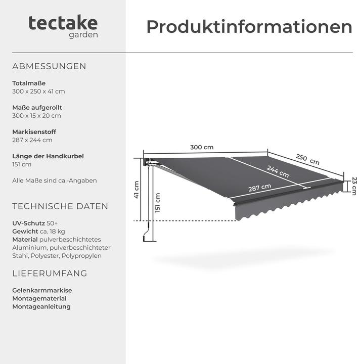 Image du produit tectake Ornella (3 m)