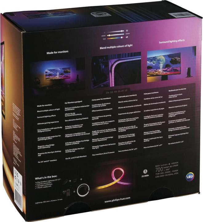 Image du produit Philips Hue Play Gradient (Multicolore, 90.50 cm, Intérieur)