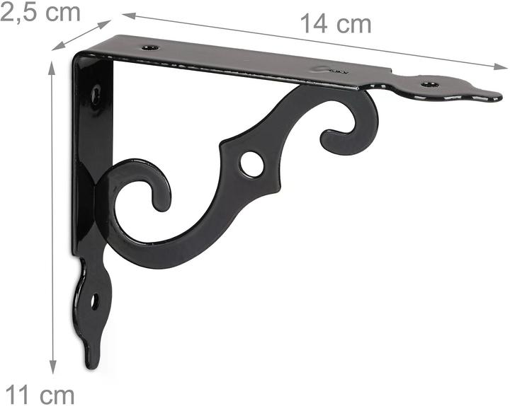Actual product image Relaxdays 6x Shelf brackets