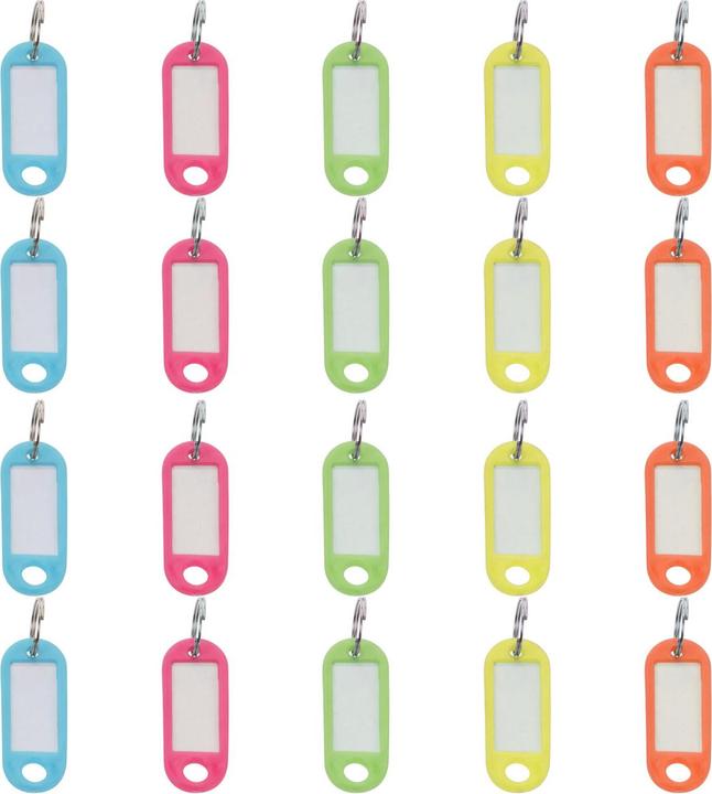 Casativo Key rings with signs for labelling, 20 pieces