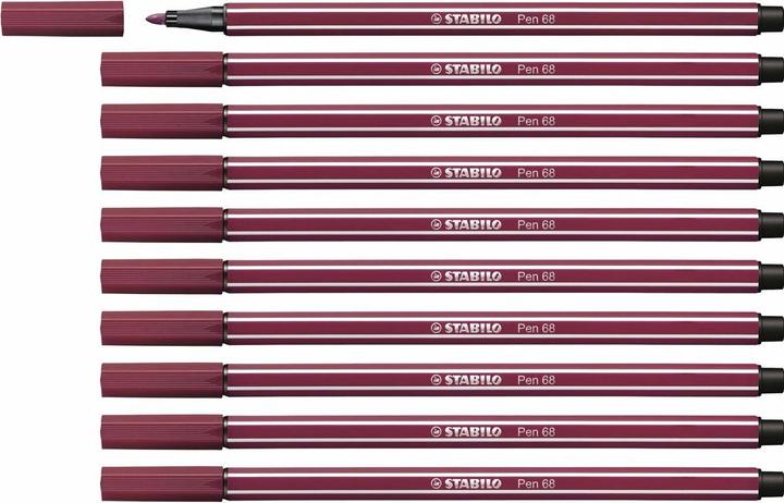 Energy Label STABILO Premium felt-tip pen - Pen 68 - pack of 10 - purple (Crimson, 10 x)