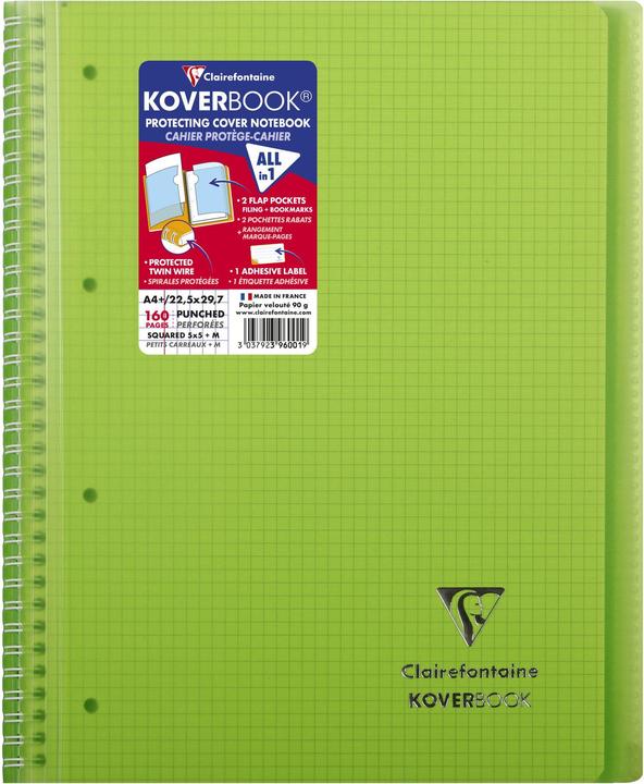 Produktbild Clairefontaine Koverbook (A4+, Kariert, Harter Einband)