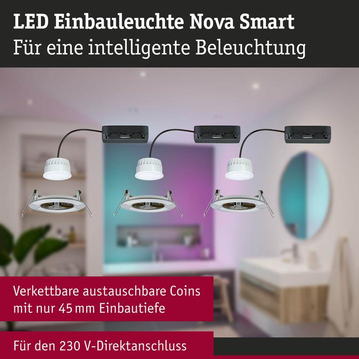 Produktbild Paulmann Einbauleuchte Nova Set Zigbee (500 lm)