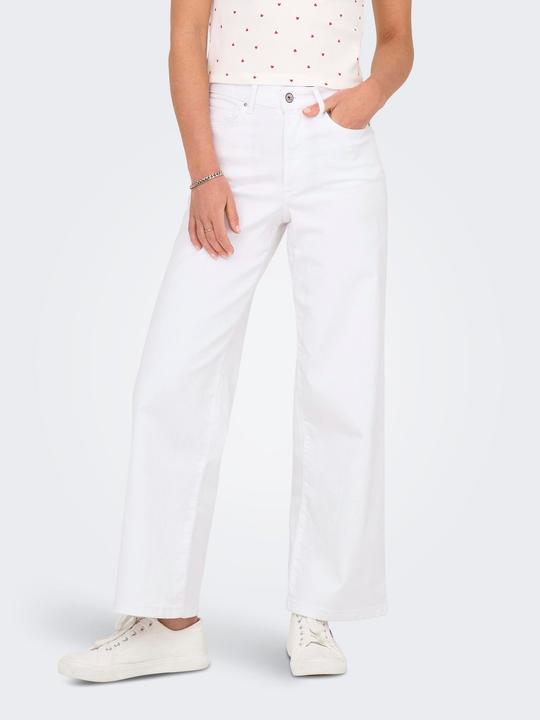 Immagine prodotto Only ONLANN-MADISON Hohe Taille Verkürzt Jeans Jeans mit weitem Bein (L)