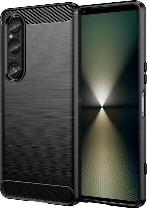 Produktbild Screenguard Sony Xperia 1 VI Hülle Carbon Brushed Soft TPU (Sony Xperia 1 VI)