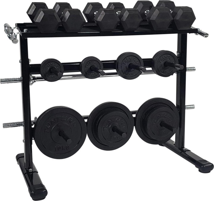 Produktbild Tunturi Hantelscheiben und Hantel Rack