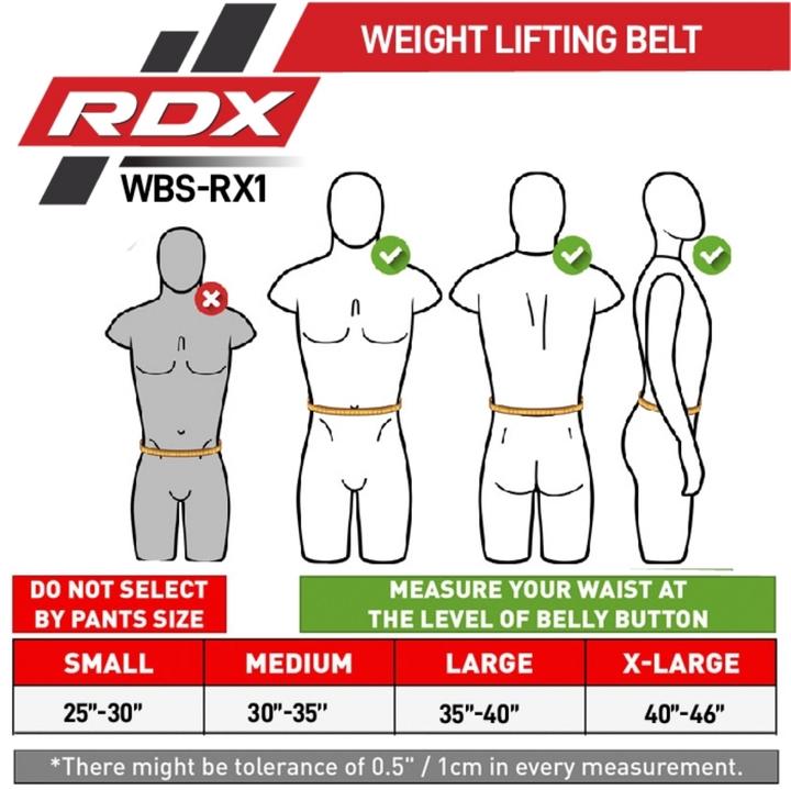 Produktbild Rdx Weight Lifting Strap Belt Rx1 Black-M (M)