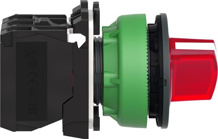 Actual product image Schneider Electric Schneider illuminated selector switchXB5FK124G5kompl Flush plastic rt 30mm 110V