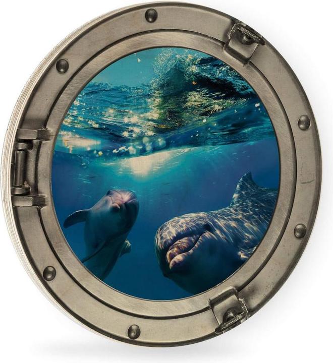Produktbild Trenddeko 3D Optik - Dolphins Underwater (Ø 30 cm)