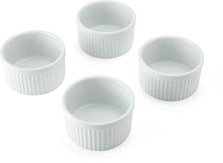 Immagine prodotto Mikasa Pirottini in porcellana Chalk, set di 4, 9,5 cm, bianco