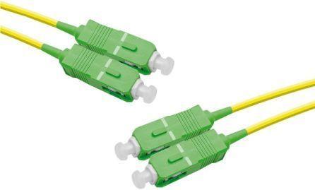 Actual product image Générique SC-APC/SC-APC duplex singlemode OS2 9/125 fibre patch cable yellow - 5 m (5 m)