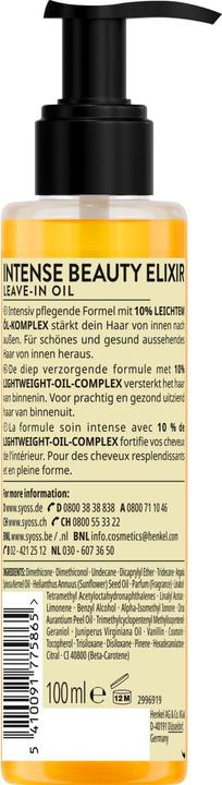 Immagine prodotto Syoss Elisir Olio Assoluto (100 ml)