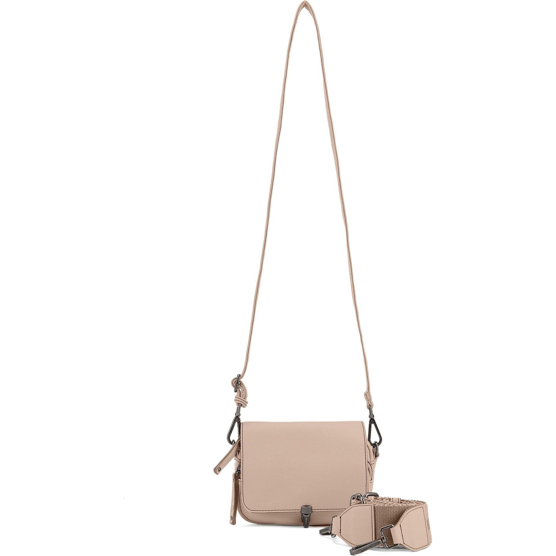 FredsBruder, Handtasche, Bestie Umhängetasche Leder 20 cm, Beige