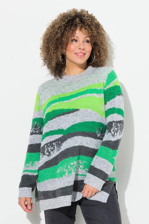Immagine prodotto Ulla Popken Pullover, Strickmuster, Rundhals, Langarm (62)