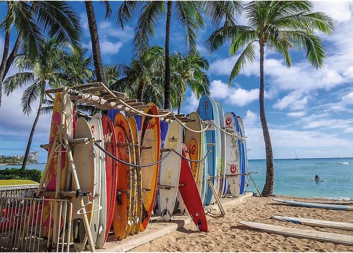Produktbild Trefl Puzzle 1000 Teile Waikiki Beach Hawaii (1000 Teile)