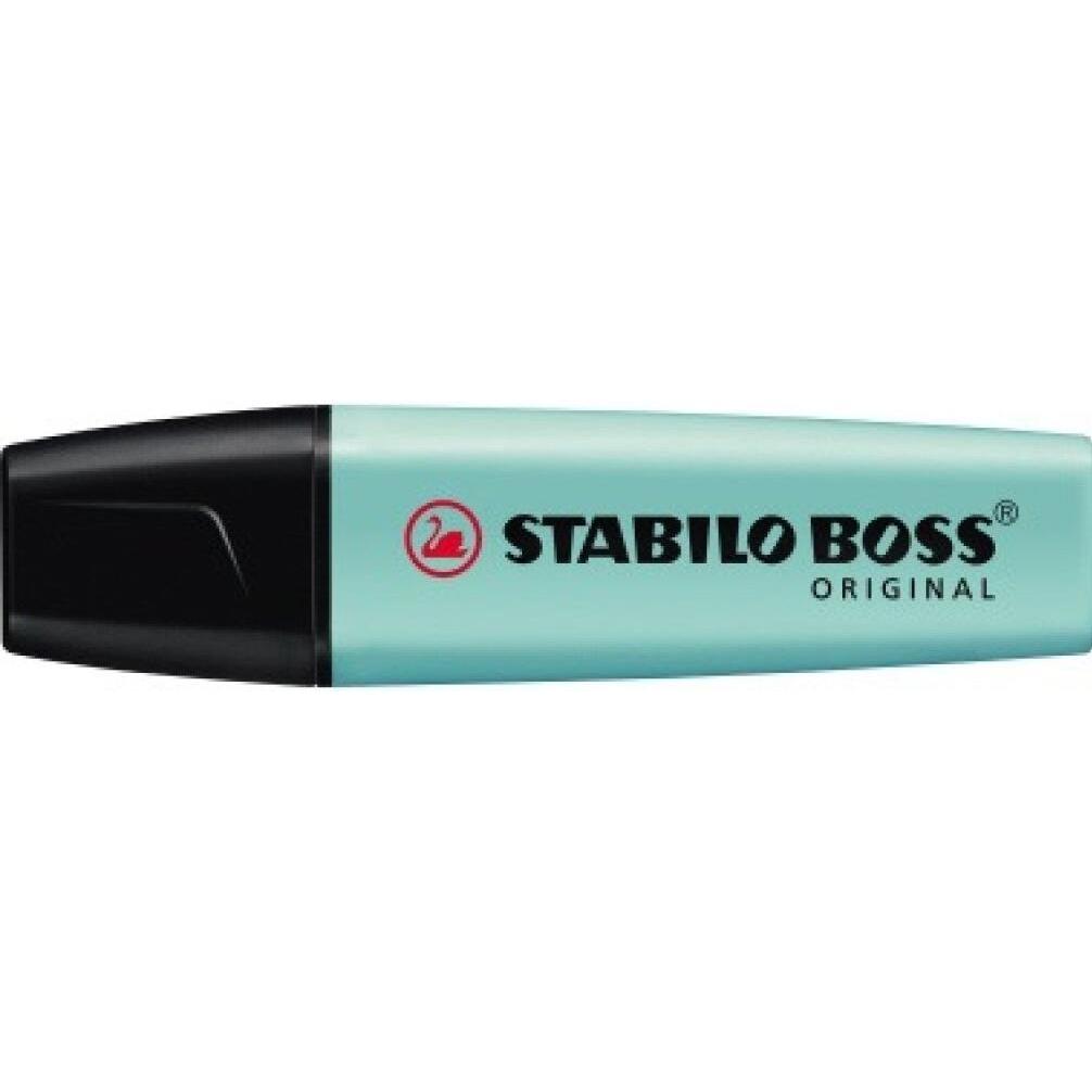 10x STABILO, Marker, BOSS ORIGINAL Pastel Textmarker (Turquoise, 5 mm, 1 x)