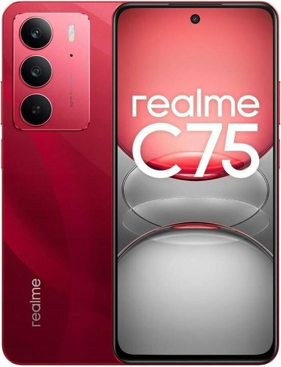 Produktbild realme C75 8/256GB Ruby Red IP69 45W 90Hz (256 GB, Ruby Red, 6.72", Dual SIM, 4G)