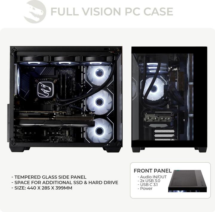 Actual product image Sedatech Expert Gaming PC - UCCN751I2I1HF (Intel Core i7-12700KF, 32 GB, 2000 GB, GeForce RTX 5060 Ti)