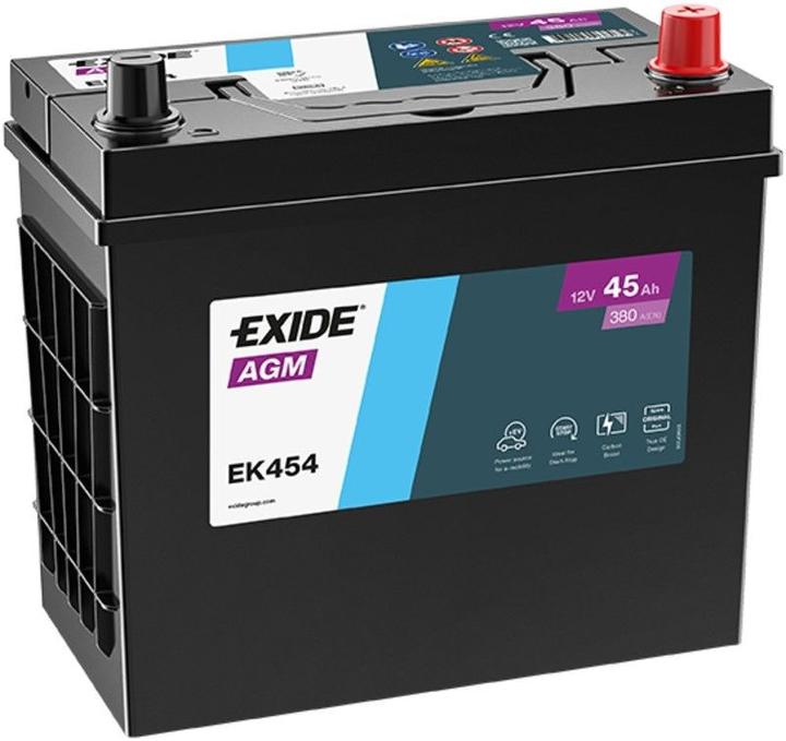 Produktbild Exide EK454 AGM 45Ah Autobatterie (12 V, 45 Ah, 380 A)
