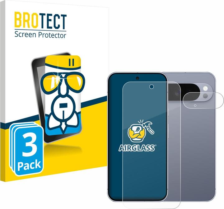 Produktbild BROTECT Schutzglas für Google Pixel 10 Pro XL (Display+Kamera) Schutzfolie Displayschutz Display Schutz (3 Stk., Google Pixel 10 Pro XL)