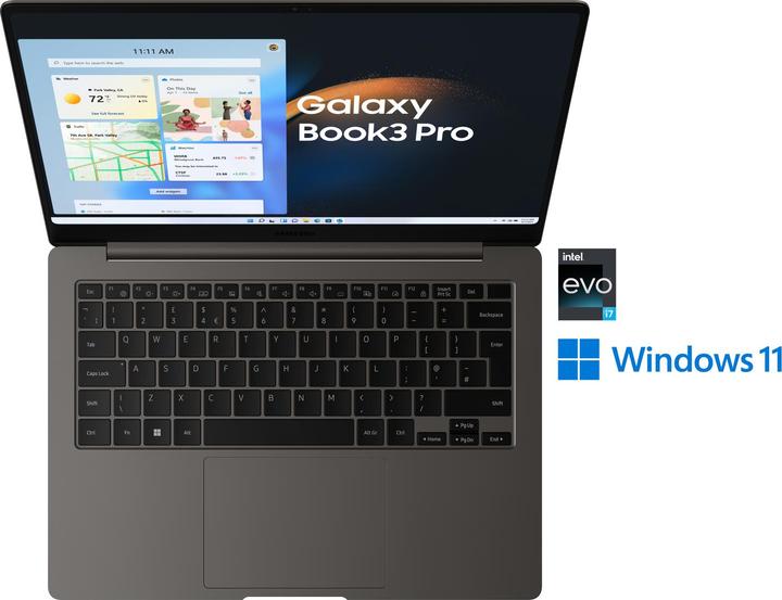 Image du produit Samsung Galaxy Book3 Pro (14", Intel Core i7-1360P, 16 Go, 512 Go, DE)