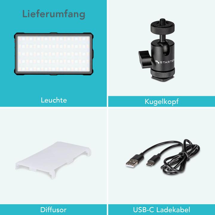 Produktbild Wiltec Spectar RGB M-Pocket LED 0.7 (Studioleuchte, Videoleuchte)