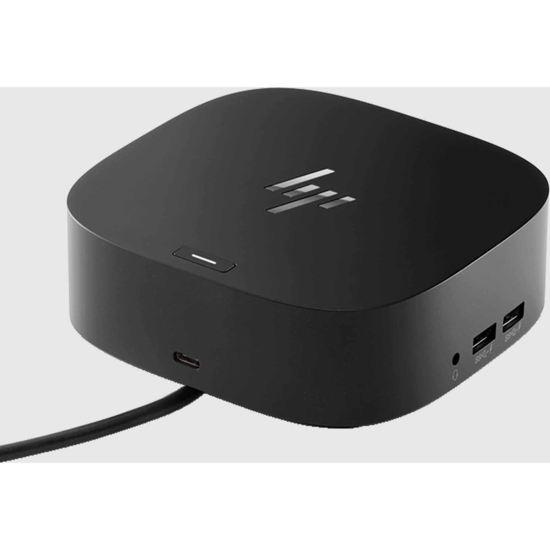 HP G5 Essential Dock (USB-C), Dockingstation + USB Hub, Schwarz