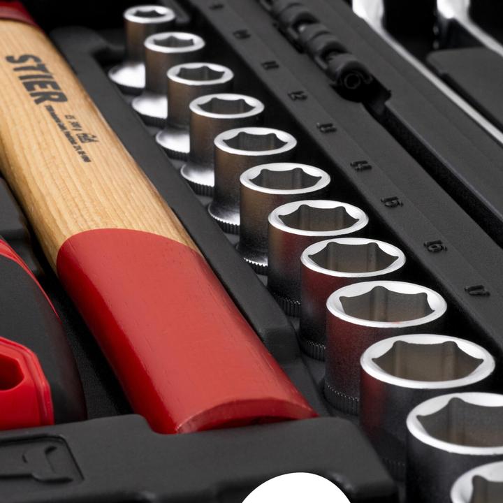 Image du produit Stier Valise à outils avec assortiment de 60 outils (60 pièces)