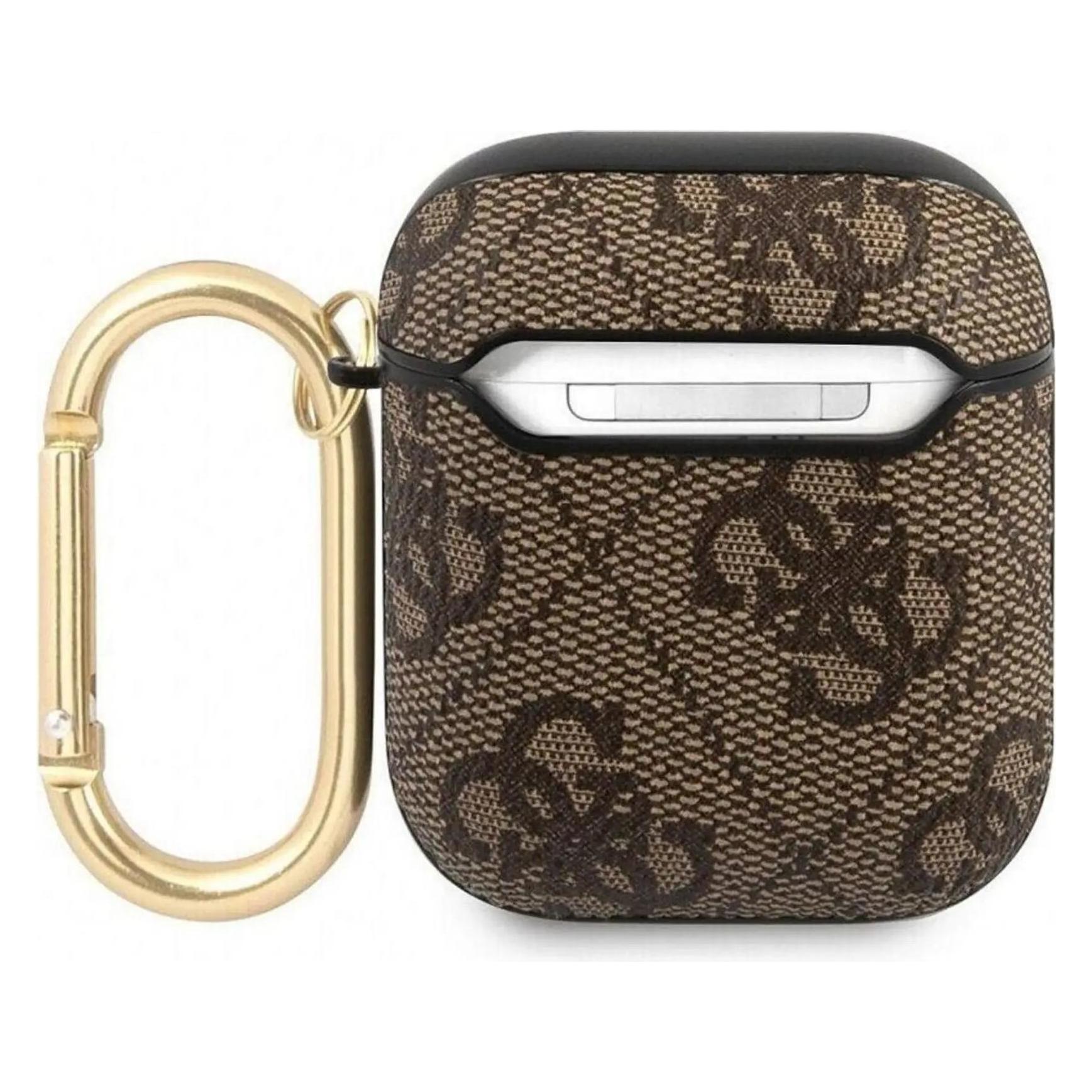 Guess Cover 4G Script (Kopfhörer Hülle), Kopfhörertasche + Schutzhülle, Braun