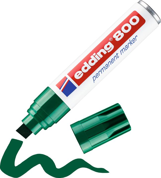 Actual product image Edding Permanent Marker 800 (Green, 12 mm, 1 x)