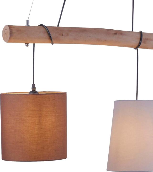 Just Light Pendellampe DAMIAN Holz (E27)