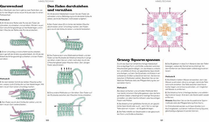 Actual product image Poppige Granny Squares - echt kultig häkeln (German, Françoise Vauzeilles, Katrin Marburger, 2025)