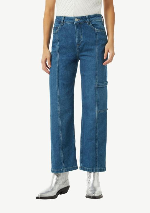 Produktbild Comma Jeans-Hose Verkürzte Jeans mit Cargotasche und Nahtdetails (40)