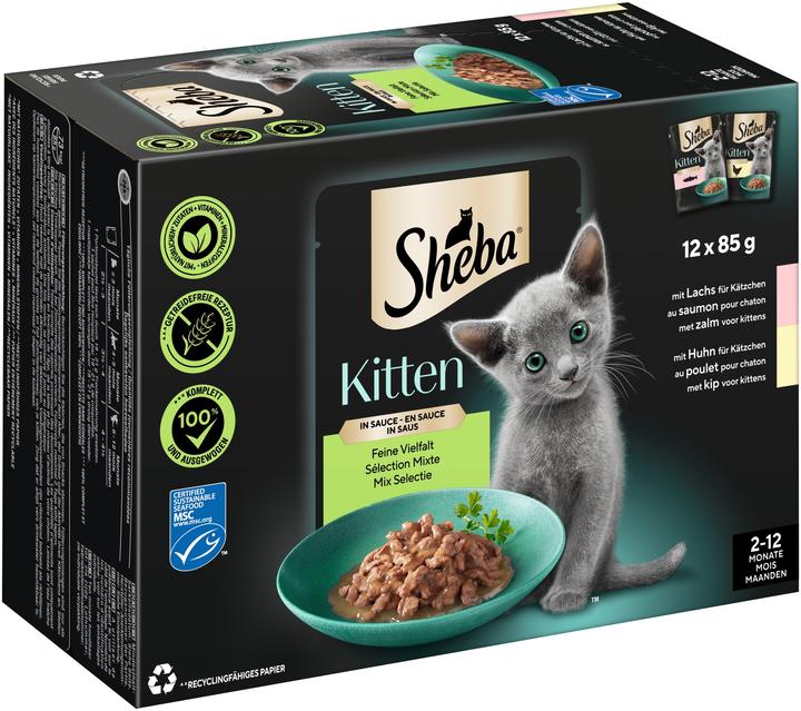 Produktbild Sheba Kitten (Junior, 12 Stk., 1020 g)