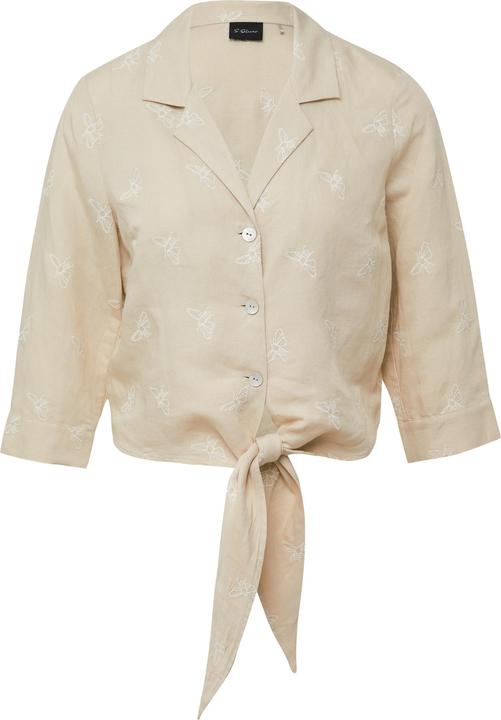 Produktbild S.Oliver Bluse Bluse aus Leinenmix mit Bienen-Stickerei (46)