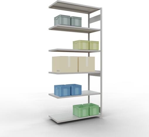 Actual product image Schulte Lagertechnik MULTIplus250 boltless add-on bay system with length bolts