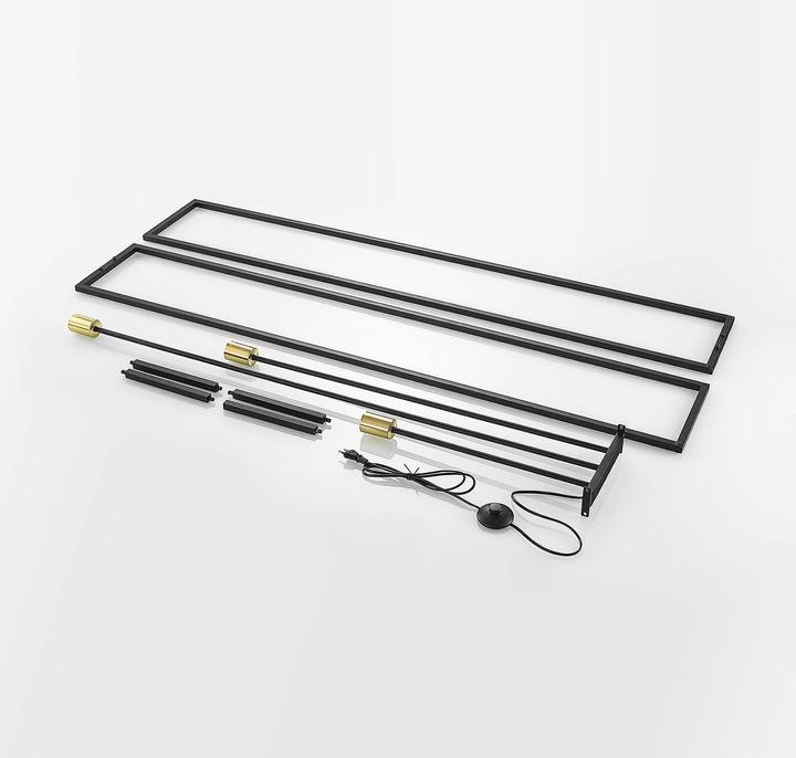 Produktbild Lindby Tiliane Käfig-Stehlampe, schwarz, 3-flammig (E27)