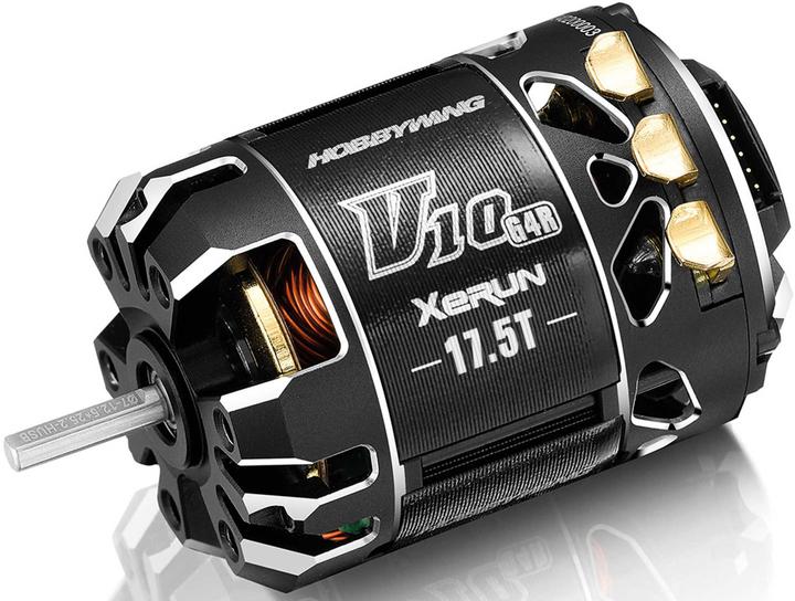 Actual product image Hobbywing Xerun V10 Brushless Motor G4R (2-3s) 17.5T Sensored for 1:10