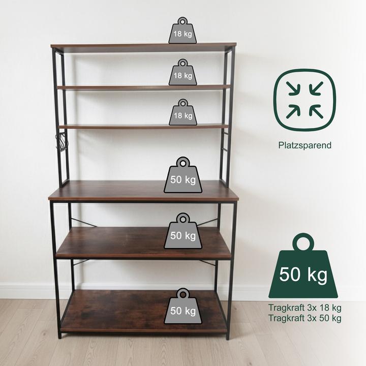 Productafbeelding Relaxdays Küchenregal